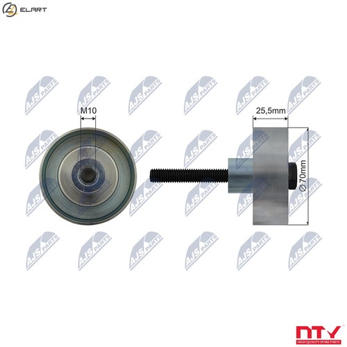 Tensioner pulley vribbed belt - vribbed,