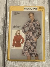 Simplicity Sewing Pattern 9768