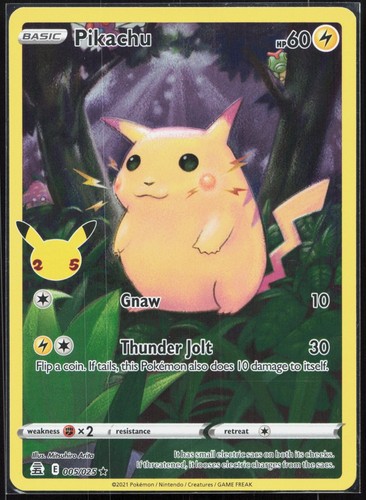Pikachu holo rare - pikachu, celebrations