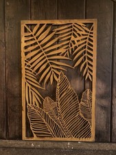 RUSTY METAL FEEN LEAF WALL