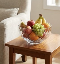 Glass Fruit Bowl - Heavy And