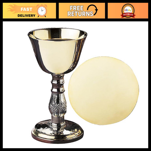 Gold plated brass chalice - plated,