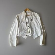 RM Mess Jacket & Waistcoat Officers White British Marines Dress Uniform Insignia