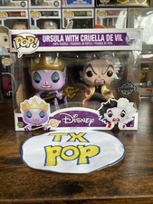 Ursula with Cruella De Vil Funko Pop! Disney 2 pack - SENT TRACKED BUBBLEWRAPPED