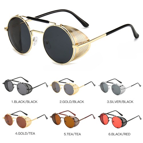 Retro round metal - metal, sunglasses
