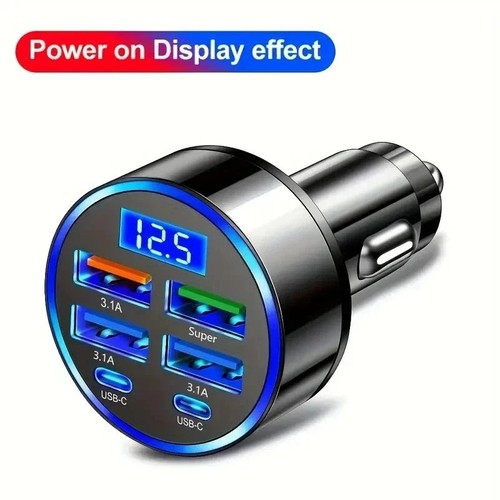 Fast charging car phone - 6-in-1,