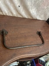 Gothic Victorian Brass Towel Rail Holder 33x13cm