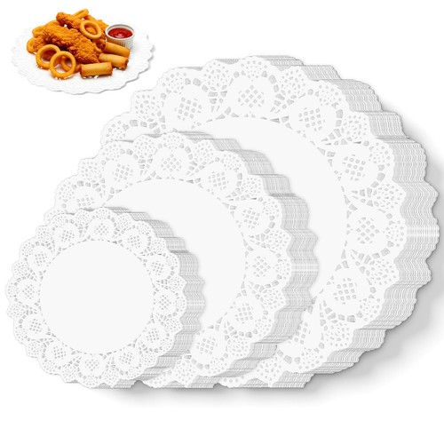 Pack round white paper - round,