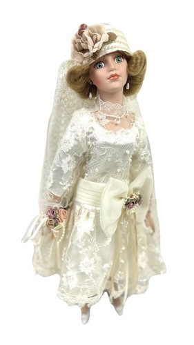 Vintage porcelain doll gatsby - doll,