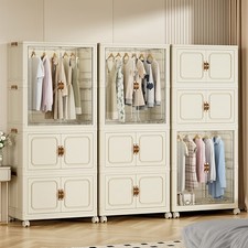 Portable Wardrobe w/Hang Rod