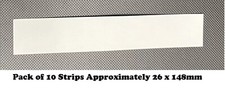 Blotting Paper White 315gsm Strips Size 26 x 148mm Pack of 10 sheets, for Home,