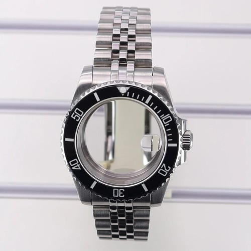 40mm diver watch case - case, jubilee