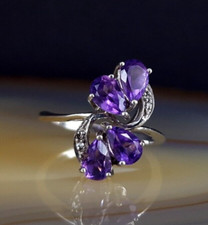 Silver 925 Amethyst Purple