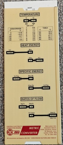 Vintage cegb metric converter - vintage,