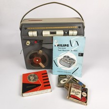 Vintage Philips EL3541 4-Track Reel-to-Reel Tape Recorder - Untested Retro Decor