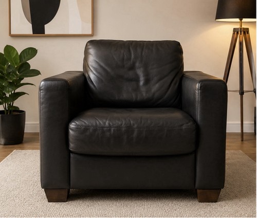 Natuzzi genuine italian black - genuine,