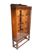 Antique Oak Wooden & Glazed