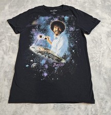 Bob Ross Black Graphic Print