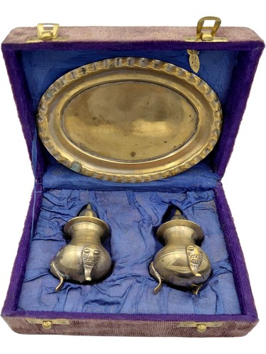 Brass pooja set - pooja, hindu