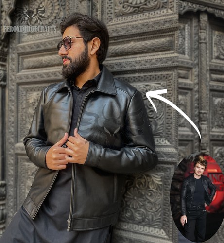 Men vintage black leather - men’s,