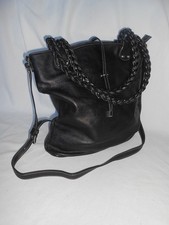 Black Shoulder Tote Bag Real