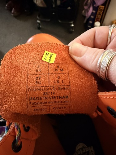 Vintage orange marten - vintage, dr
