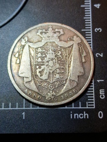 1836 william half crown - william, iv