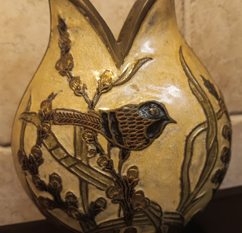 Brass and enamel vintage - brass,