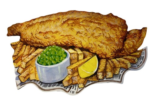 Fish and chips - chips,
