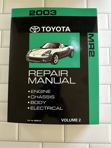 2003 toyota mr2 repair manual - mr2,