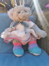 hand knitted teddy bear