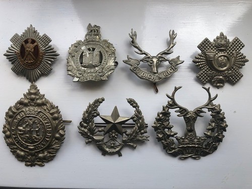 Scottish regimental cap badges