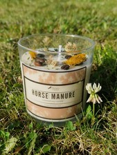Handmade Soy Wax Candle – Horse Manure Scent | Unique Gift for Equestrian!