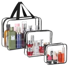 3Pc Transparent PVC Storage