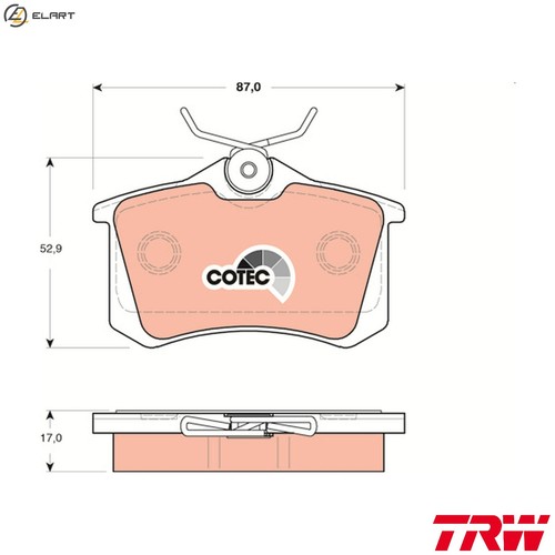 Brake pad set disc - pad,