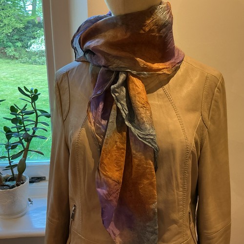 Beautiful vintage silk hand - vintage,