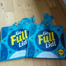 2xNEW Lidl Large Insulated Frozen Freezer Food Shopping Bag up to 4 Hours