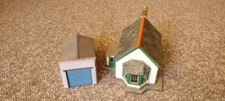  Metcalfe OO Gauge Model Railway Scenery Built Card Bungalow And Garage 