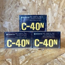 3 x Sanyo C-40N Mini Cassette Tapes (40 Mins - 20 Mins per side) New & Sealed