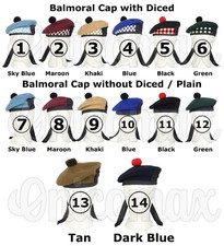 Scottish Balmoral Bonnet Hat