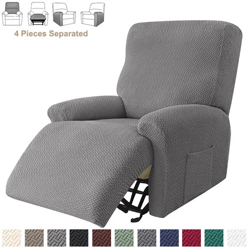 Jacquard stretch recliner sofa - jacquard,
