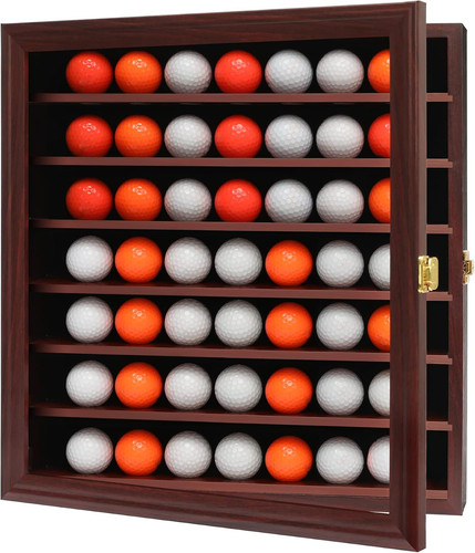 Mahogany golf ball display - mahogany,