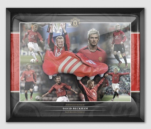 David beckham signed framed - david,