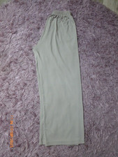 Saloos Stone wide leg trousers - pull on elastic waist size 14