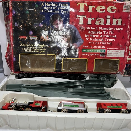 Christmas tree train and track - christmas,