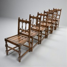 6 Ercol Dining Chairs Yorkshire Range Golden Dawn 1983 Label FREE UK Delivery*