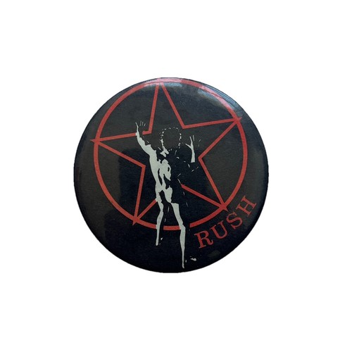 Rush pin badge vintage 1970s - rush,