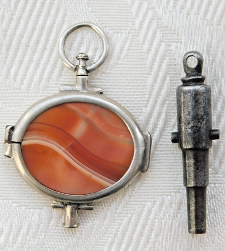 Unusual vintage silver agate - vintage,