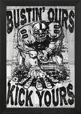 Kick Your Football Team Framed