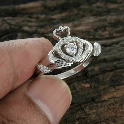 Claddagh engagement ring - claddagh,
